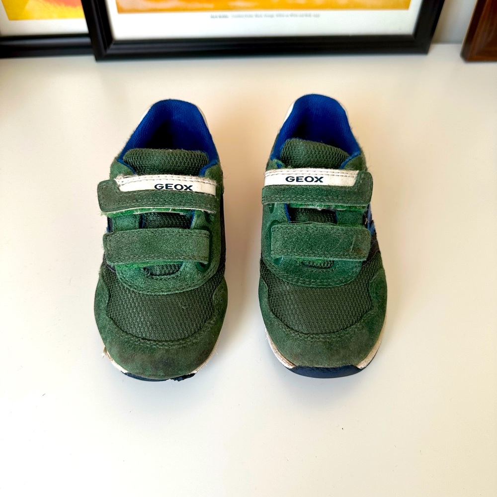 Geox Respira genuine leather sneakers kids size 8 1/2